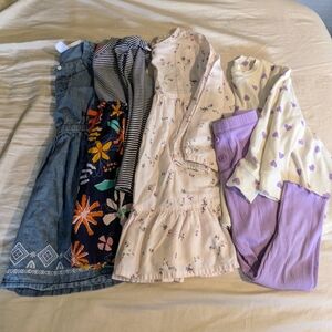 Floral and Striped Dresses Bundle